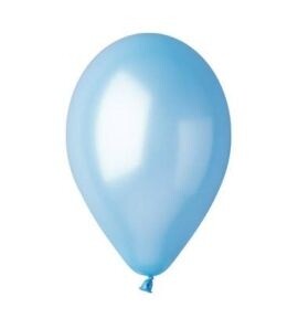 Балони металик светло сини - 28см.