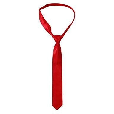 Сатенена вратовръзка - червена