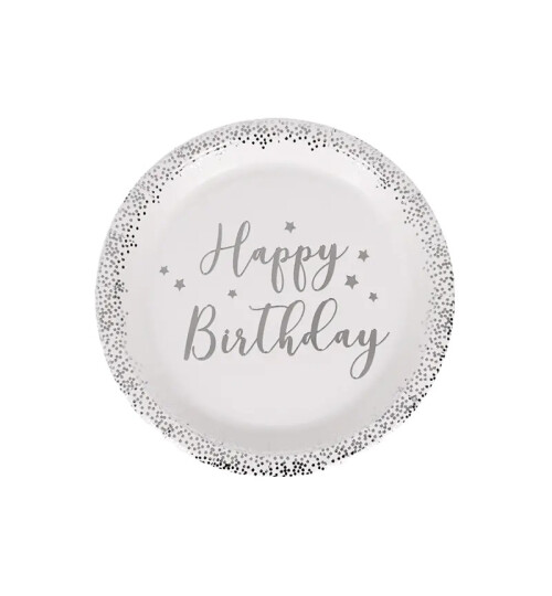 Парти чинии Happy Birthday