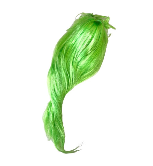 Перука дълга зелена