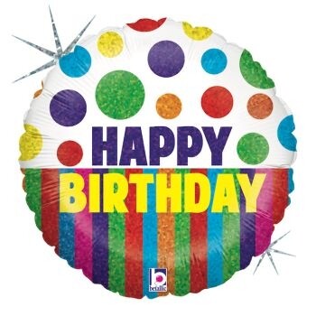 Балон Happy Birthday с точки