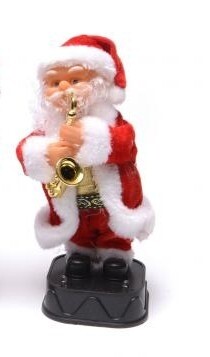Музикален Дядо Коледа със саксофон