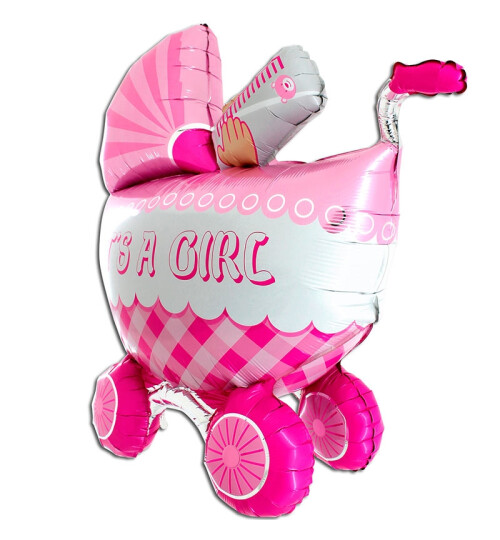 Балон Бебешка количка за момиче