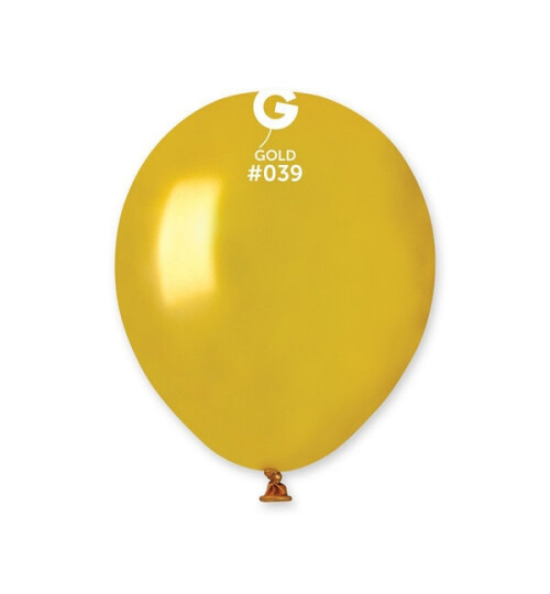 Балони металик златни - 13 см.