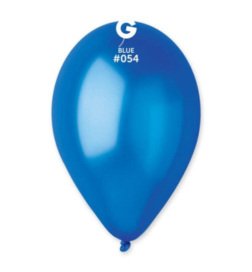 Балони металик 28 см.-  сини #054 - GM110