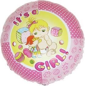 Балон с надпис It's a girl 