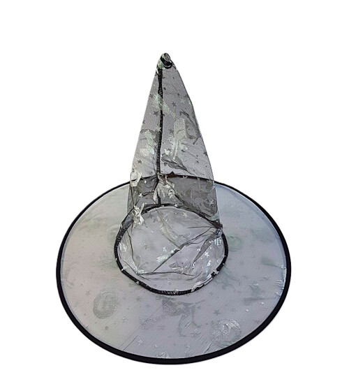 Шапка на вещица с орнаменти - сребърна