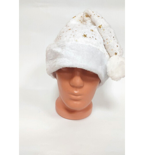 Коледна шапка пухкава