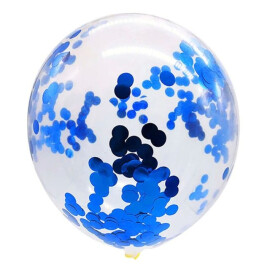 Балони с конфети сини
