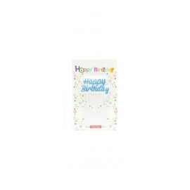 Свещ за рожден ден с надпис Happy Birthday