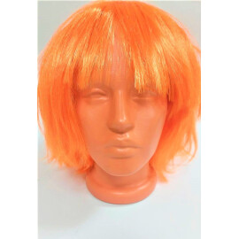 Къса оранжева перука