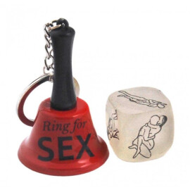 Ключодържател - Ring for sex и зар с пози