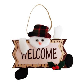 Коледна фигура с табела Welcome