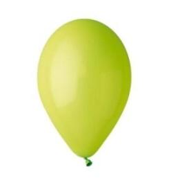 Парти балони металик светло зелени 28см.