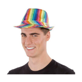 Парти шапка My Other Me Rainbow със светлина и звук