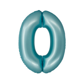 Фолиев балон номер 0 светло син мат Smart 76 см