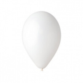 Балони пастел бели - 26см.