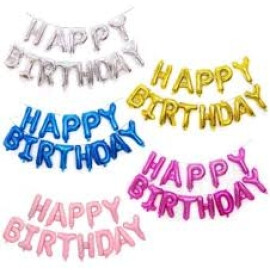 Фолиеви балони букви Happy Birthday 
