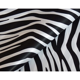 Целофан за опаковане зебра - черно/бяло