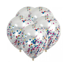 Балони с конфети разноцветни